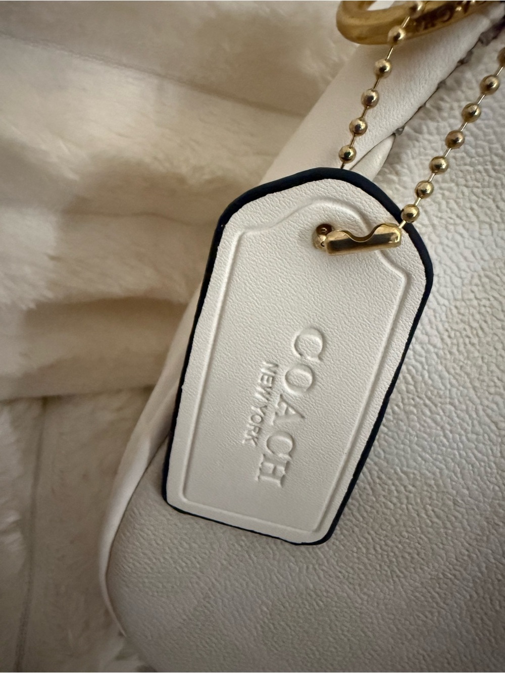 Coach White Signature Mini Shoulder Bag - Picture 3 of 5